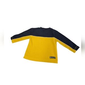 Arizona Jean Company Boys Sweater Sz 3 Toddler Yellow Blue long sleeve fleece
